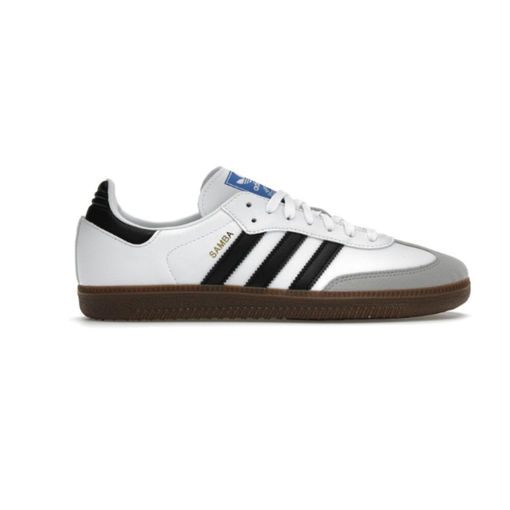 Adidas Samba Vegan White Gum with black stripe sneaker M8.5/ W9.5